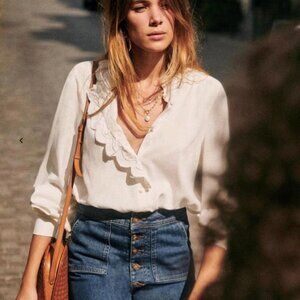 Seazne Chlo Shirt - ecru - size 40